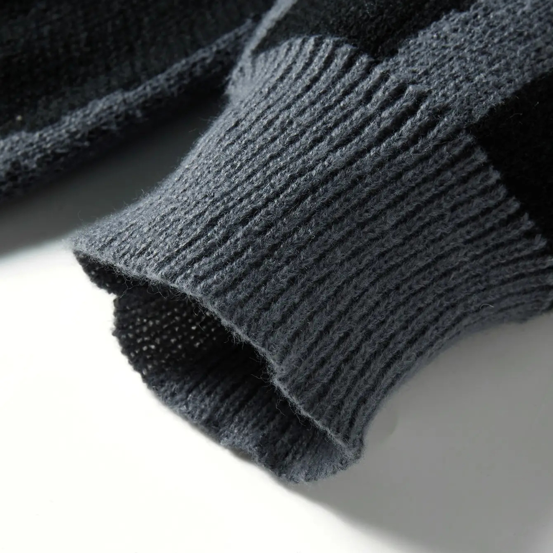 Isidore - Herenoversized trui met abstract grafisch patroon