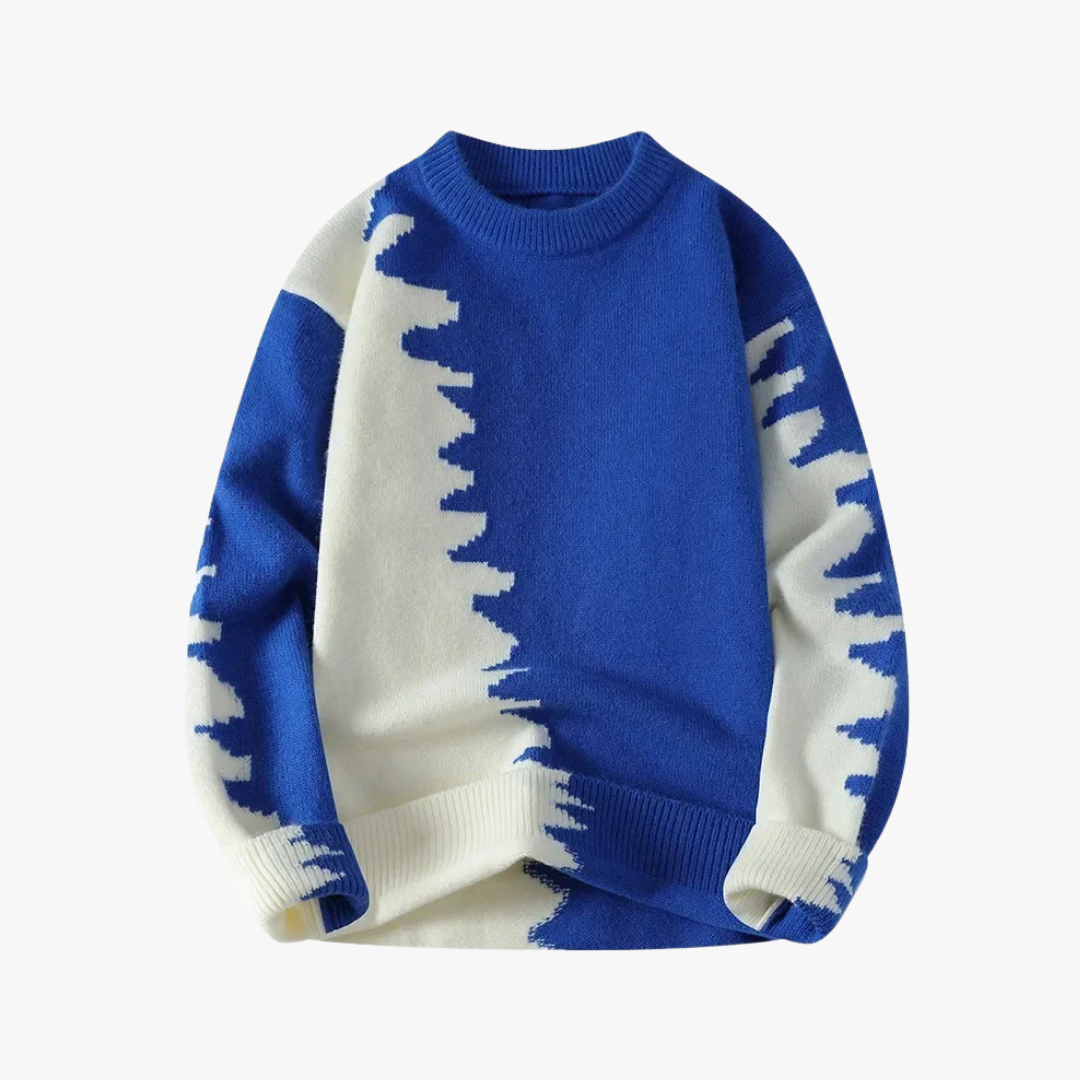 Erick | Gebreide trui met abstract patroon