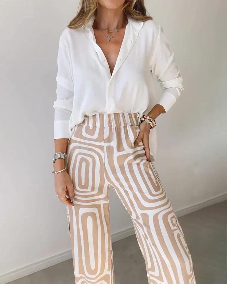 Romy - Classy tweedelige set high waist