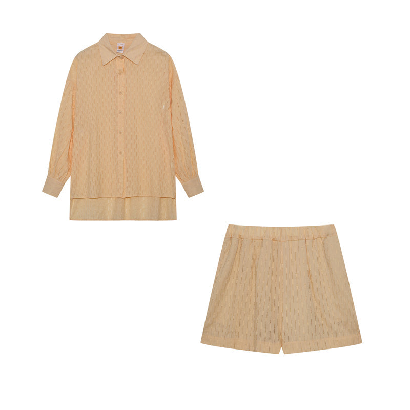 Camilla - Dames set met losvallende blouse en luchtige short