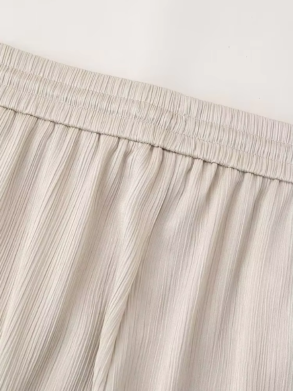 Lenie - Damesbeige casual losse 2-delige set