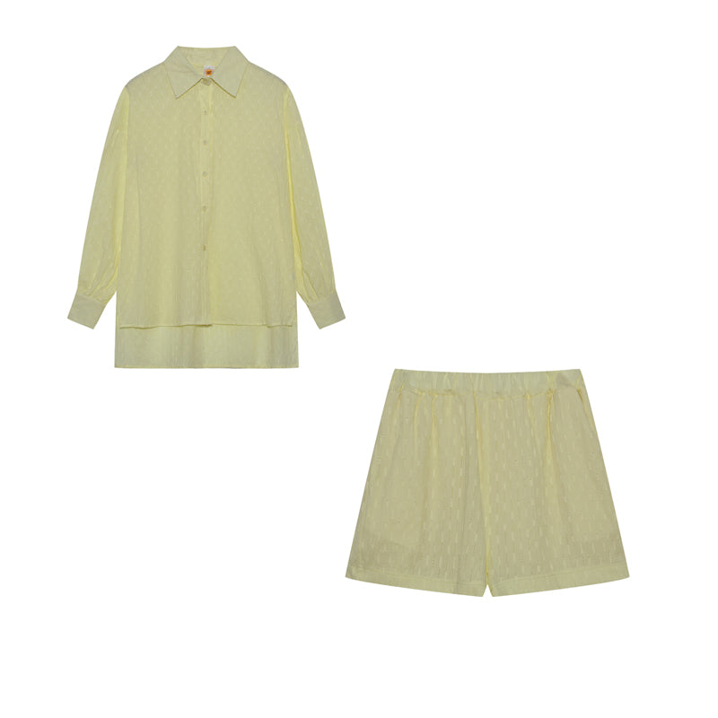 Camilla - Dames set met losvallende blouse en luchtige short