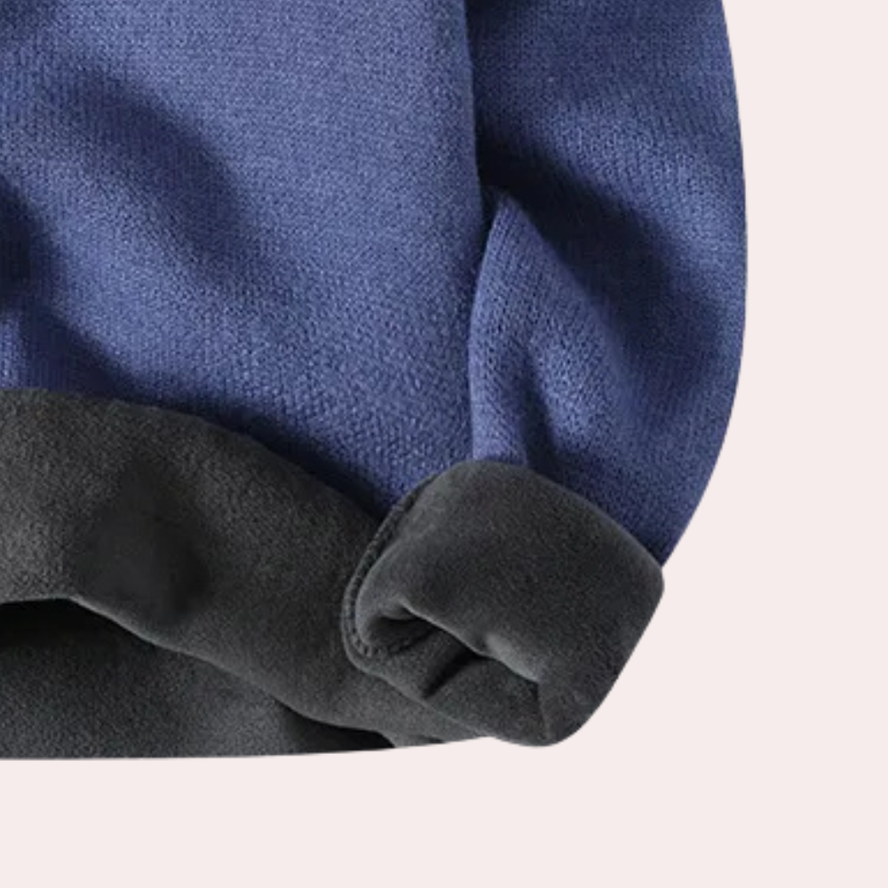 Rolly - Met fleece gevoerde coltrui voor heren