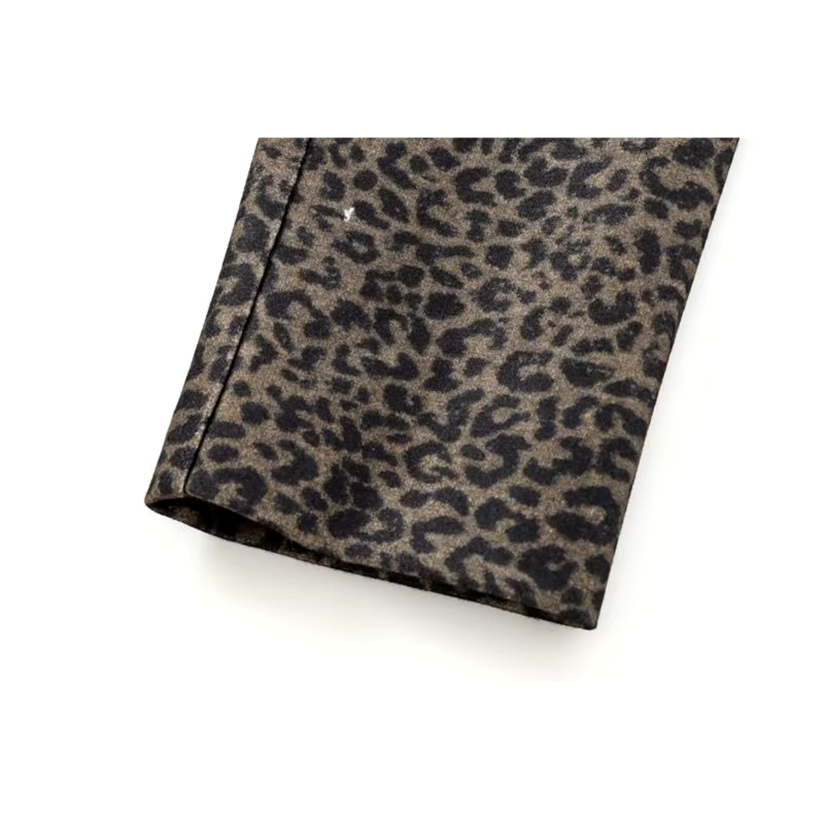 Marga - Luipaard Luxe lange wollen damesjas