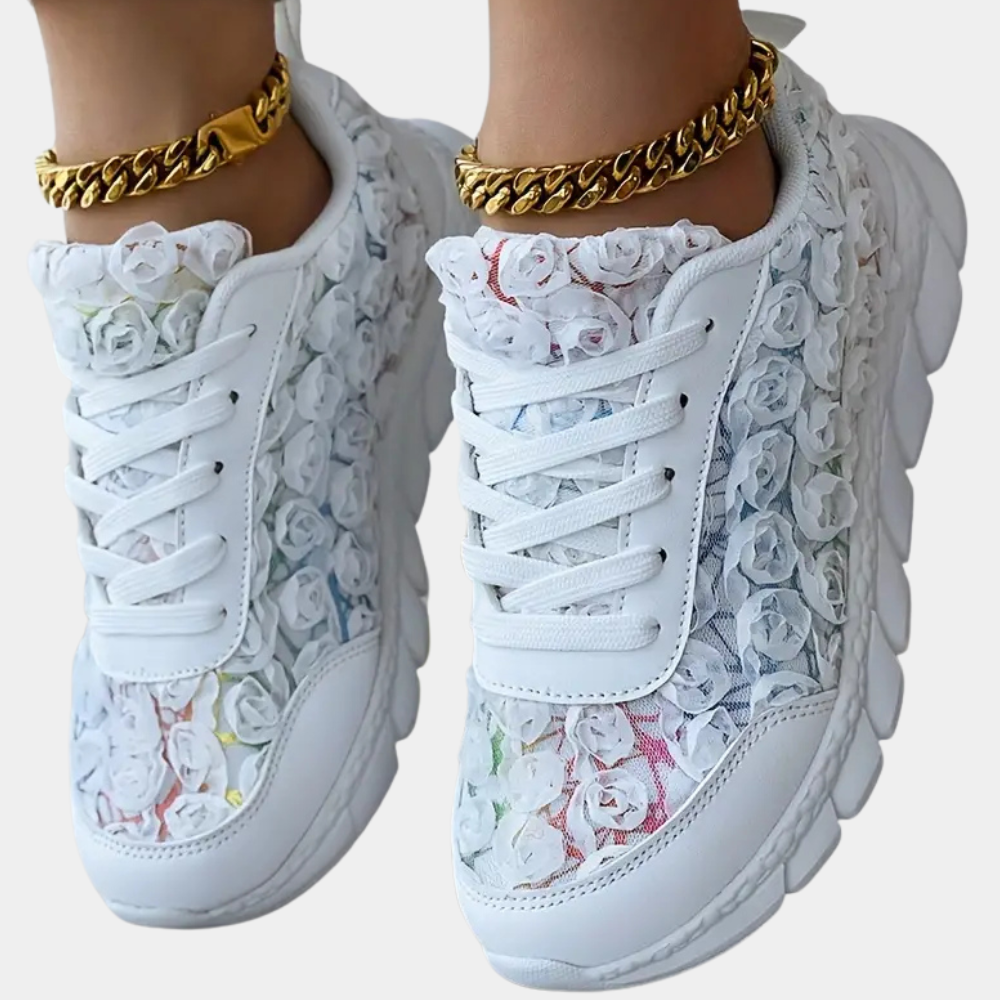 Iskra | Bloemen lage sneakers
