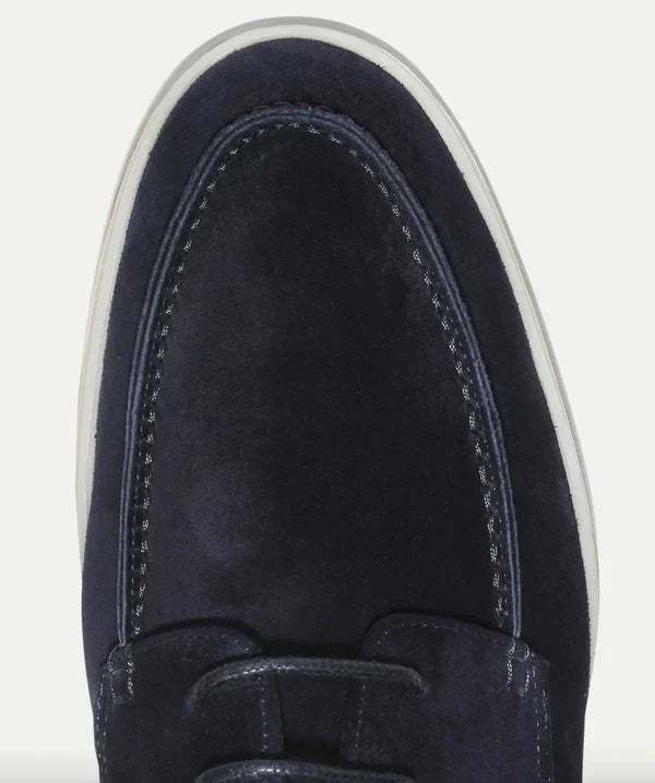 Odo - Leren veterschoen met suède look voor heren