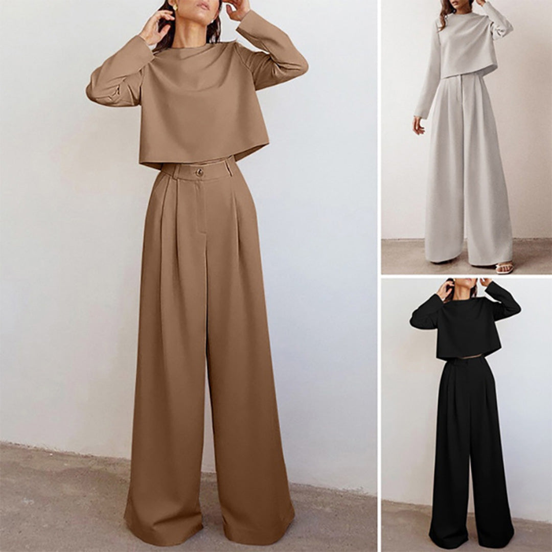 Ceyara | Elegante tweedelige palazzo set