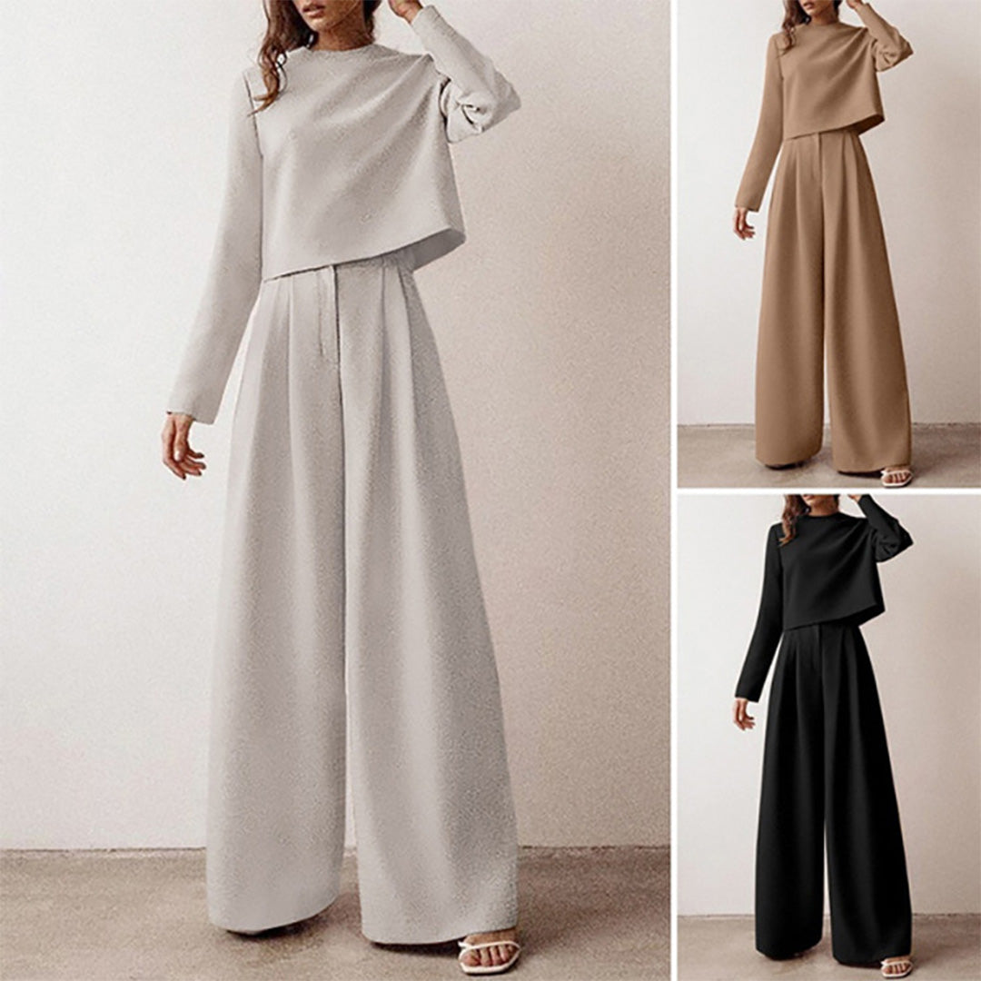 Ceyara | Elegante tweedelige palazzo set