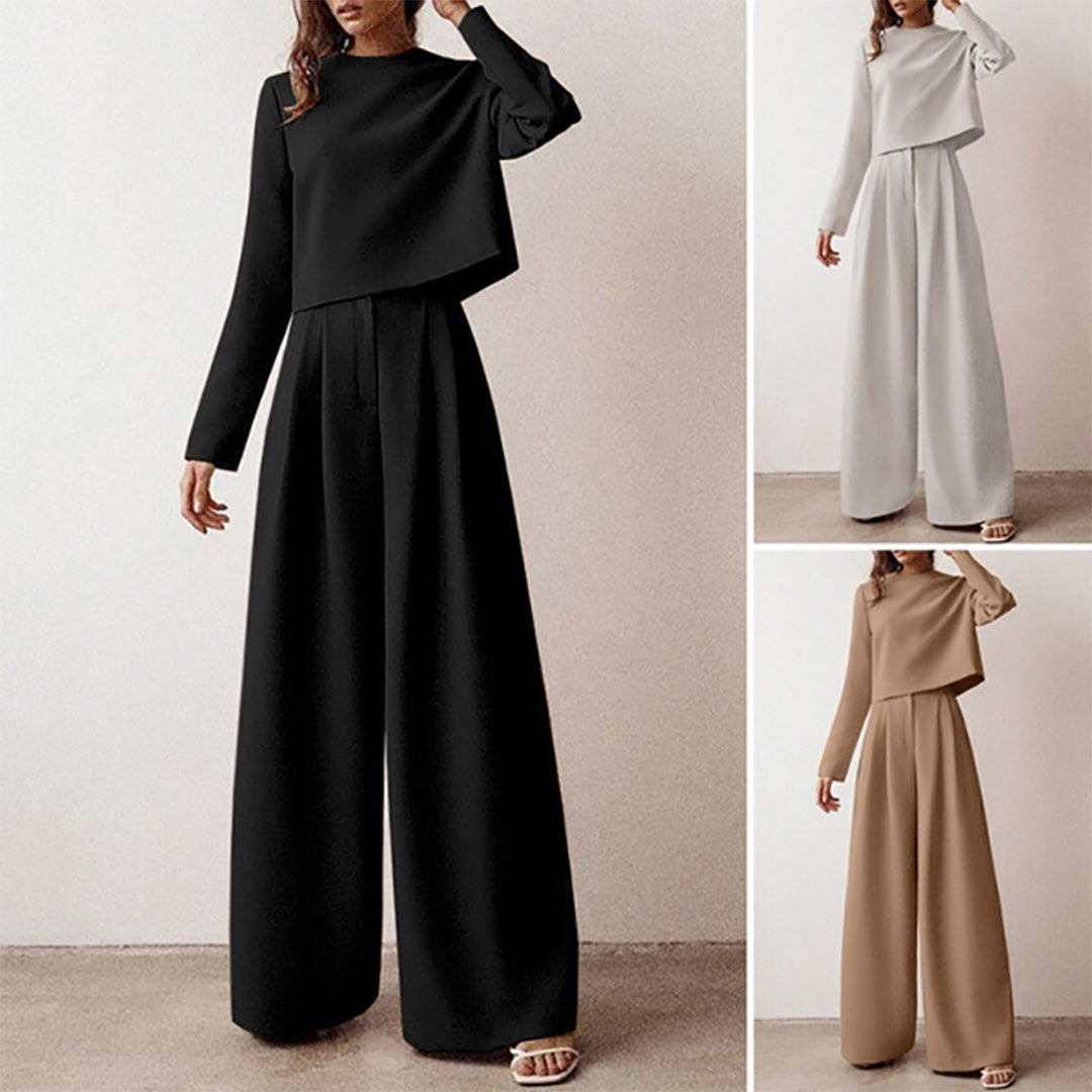 Ceyara | Elegante tweedelige palazzo set