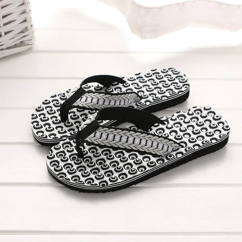 Eckehard - Heren teenslippers met gewatteerde geweven band