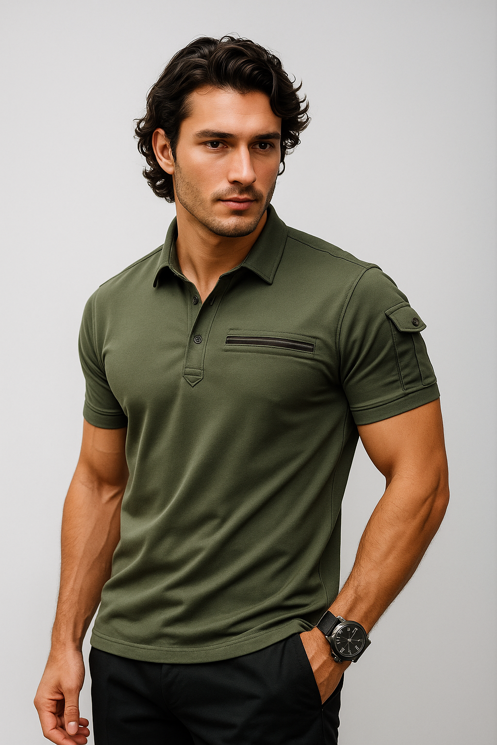 Arjo | Heren casual poloshirt