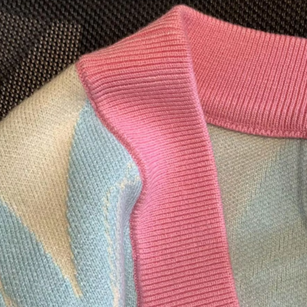 Vaila | Gestreept gebreid vest