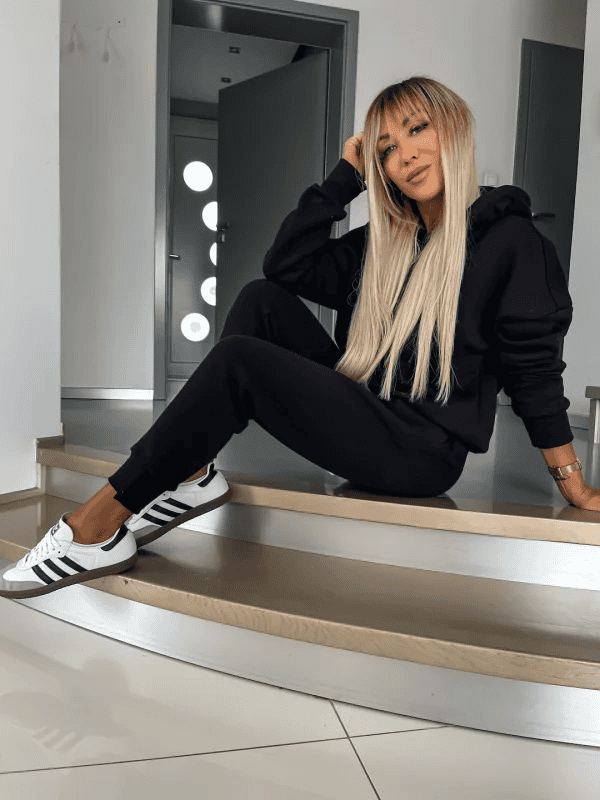 LoungeFit | Tweedelig lounge jogging pak hoodie dames