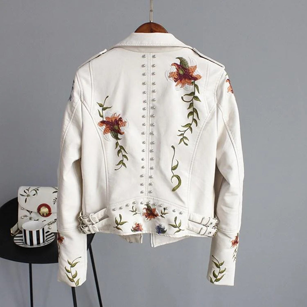 Yisha - Damesjack met bloemenpatroon