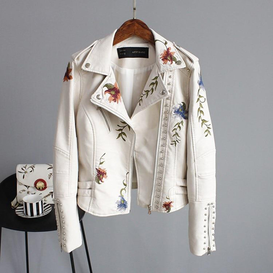 Yisha - Damesjack met bloemenpatroon