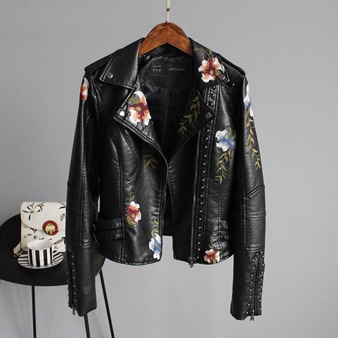 Yisha - Damesjack met bloemenpatroon