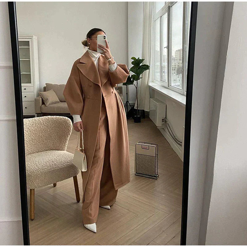 Ventura - Trenchcoat met dubbele riemen voor dames
