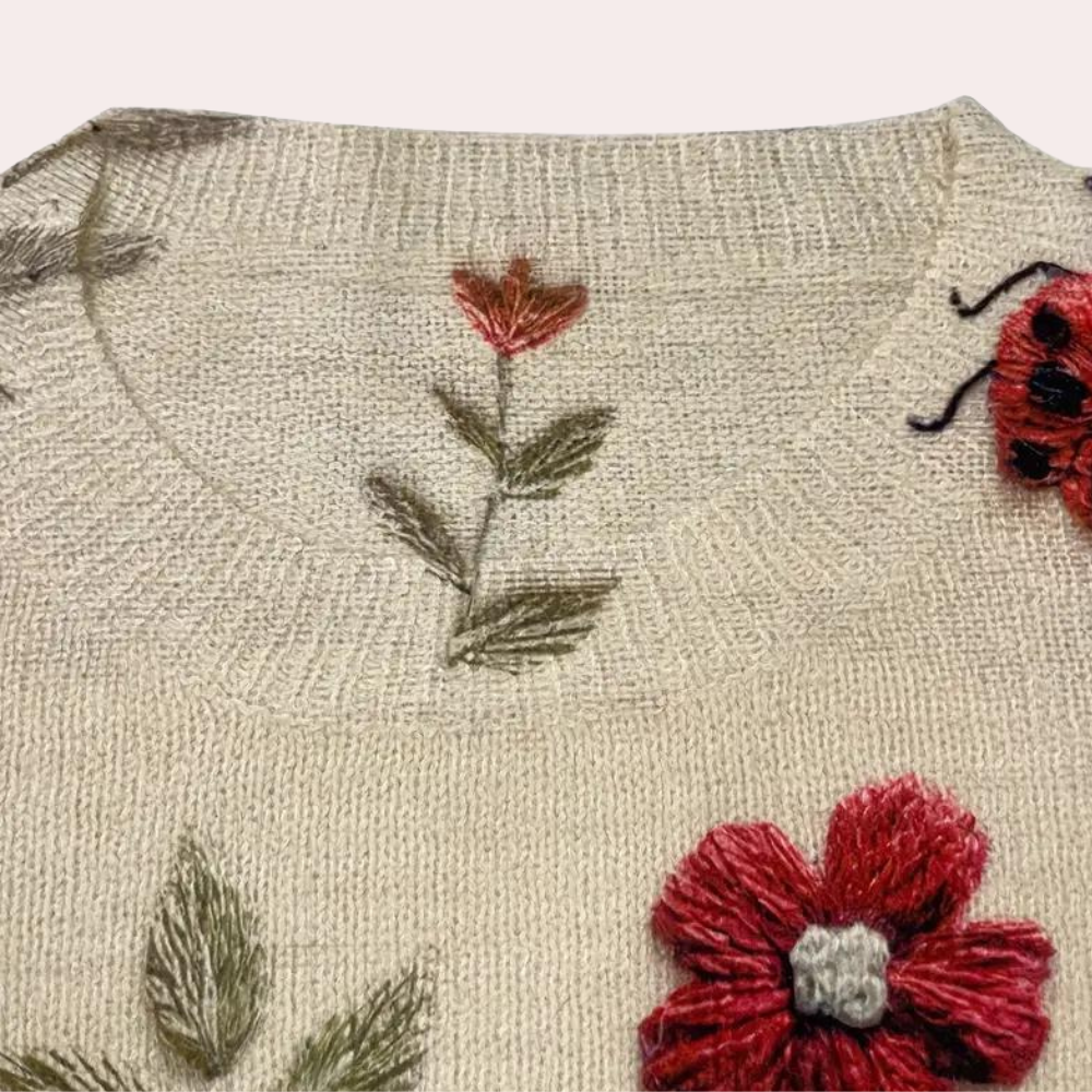 Edith - Floraal bedrukte sweatshirt voor dames