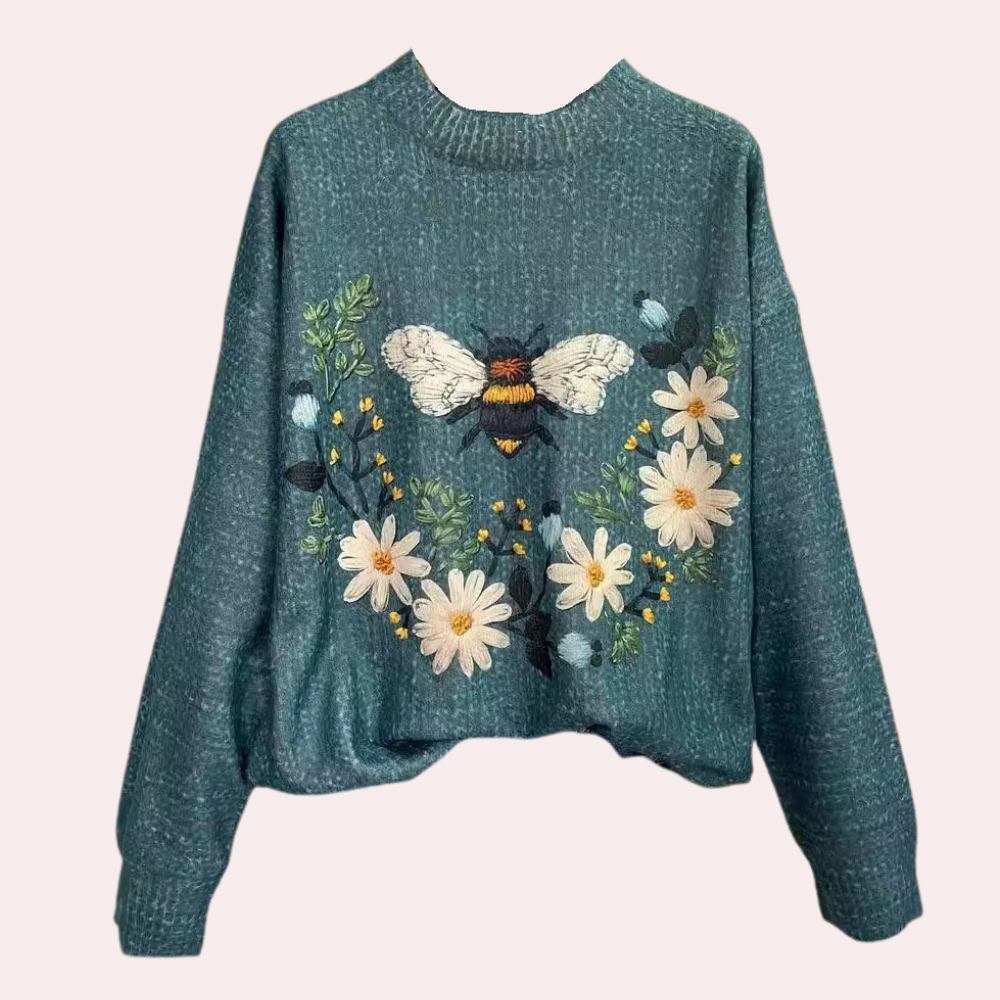Edith - Floraal bedrukte sweatshirt voor dames