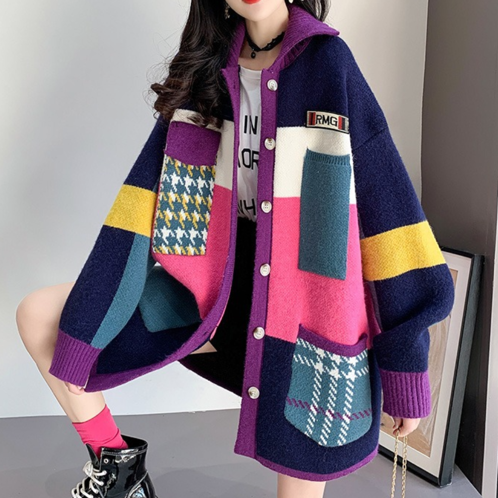 Stellar - Dames vest met blokkleuren