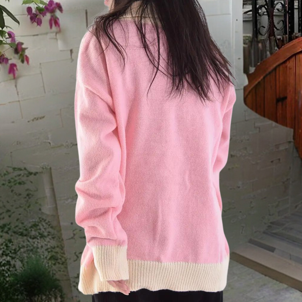 Zarina - Gebreid vest met patroon voor dames