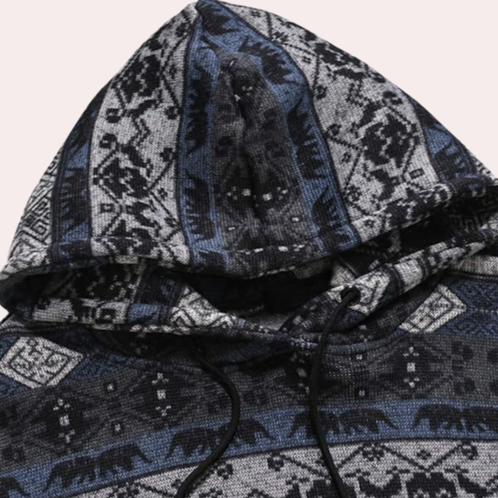 Yosef - Herencapuchon met geometrisch patroon