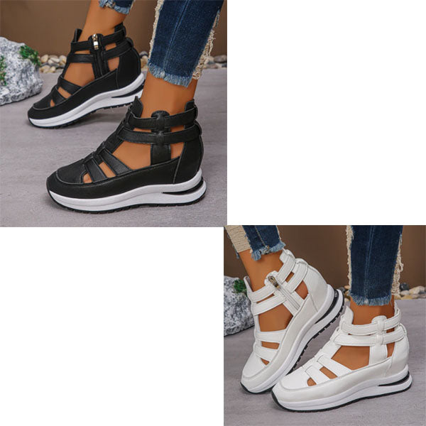 Valeska - Dames sneaker-sandaal met open zijpanelen