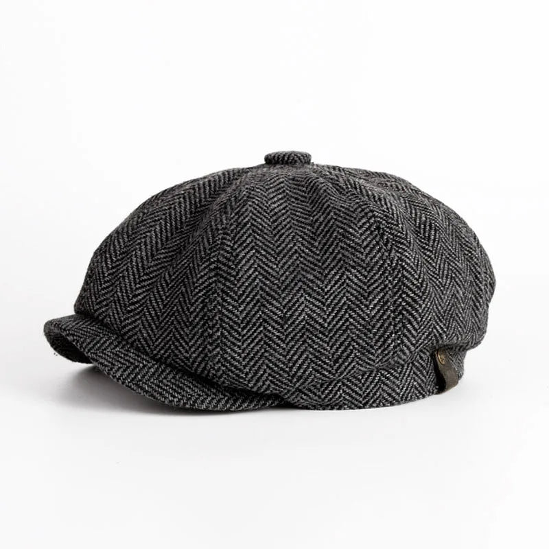 Chuck - Retro newsboy pet voor heren