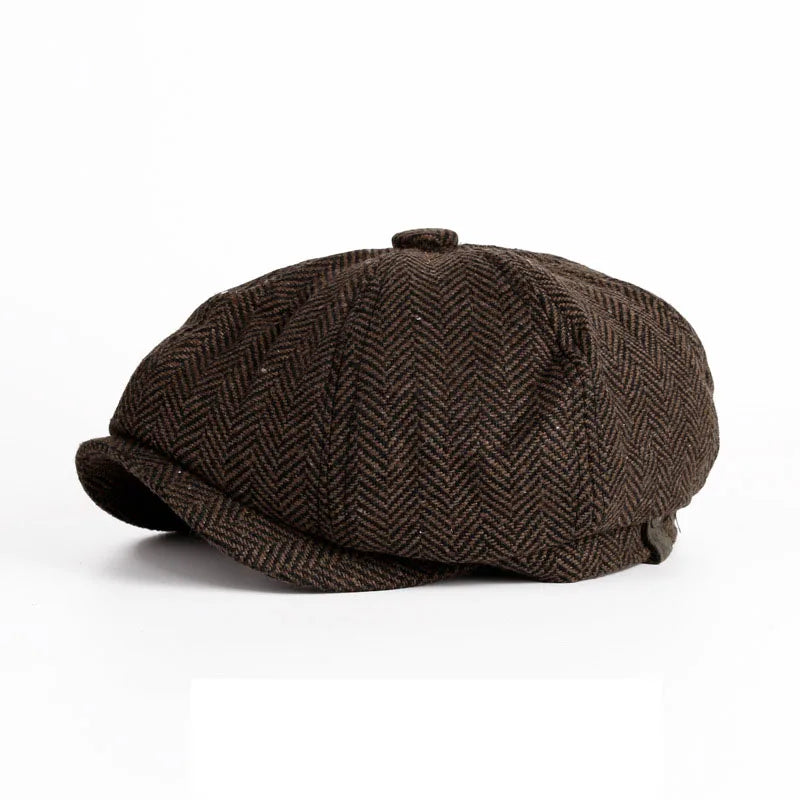 Chuck - Retro newsboy pet voor heren