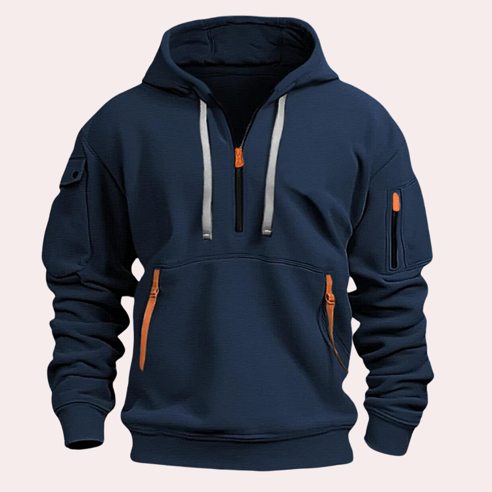 Sargon - Tactische Herenhoodie met ritszakken