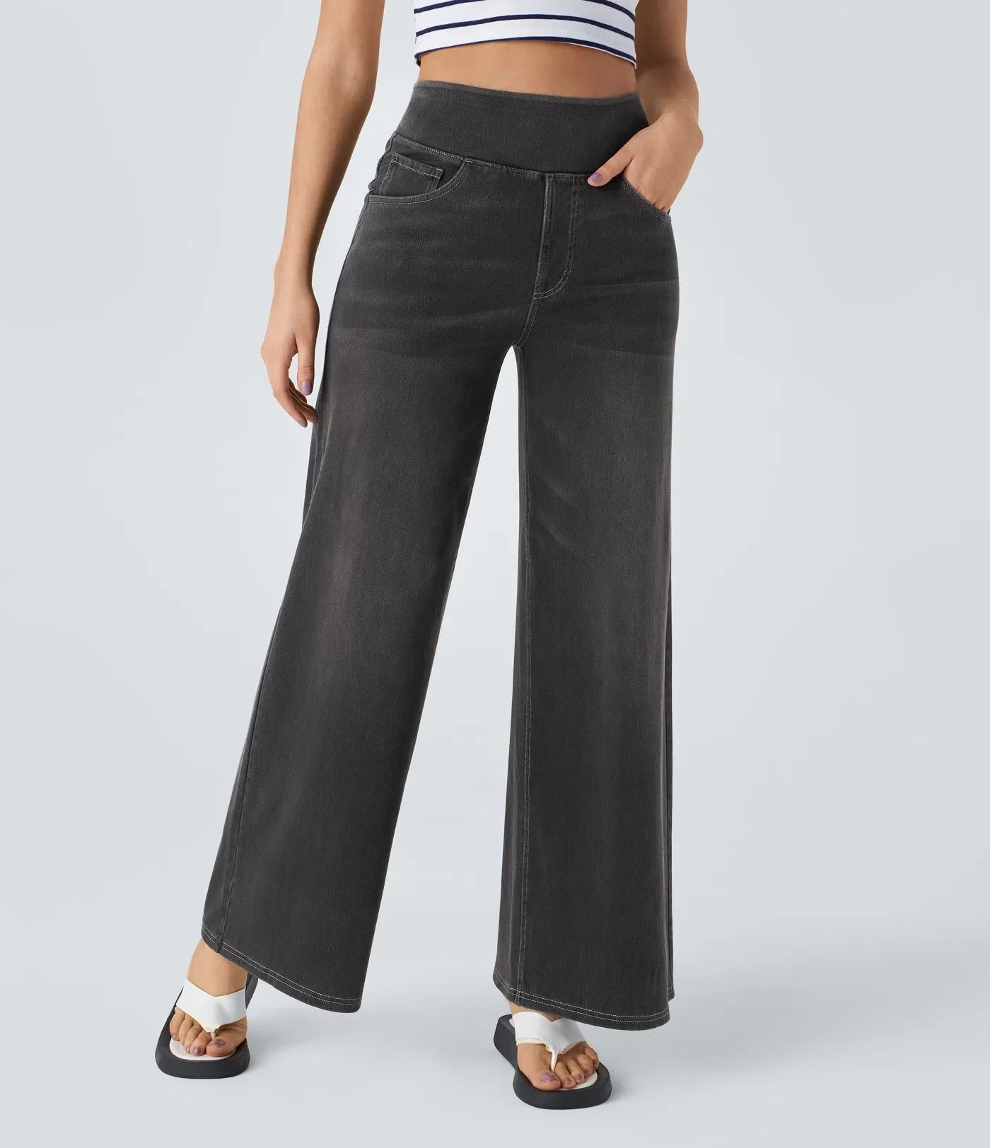 Lorena - Stretchy jeans met elastische tailleband