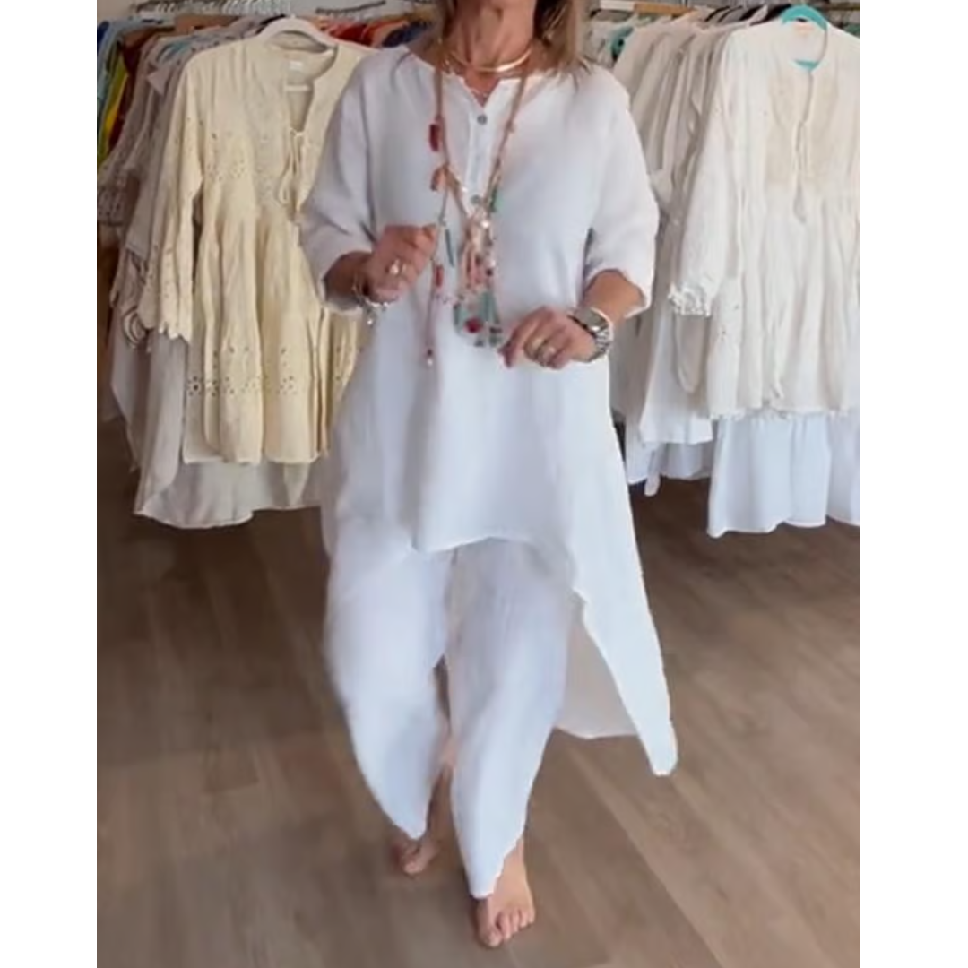 Adele – Loungewear set met oversized tuniek voor dames
