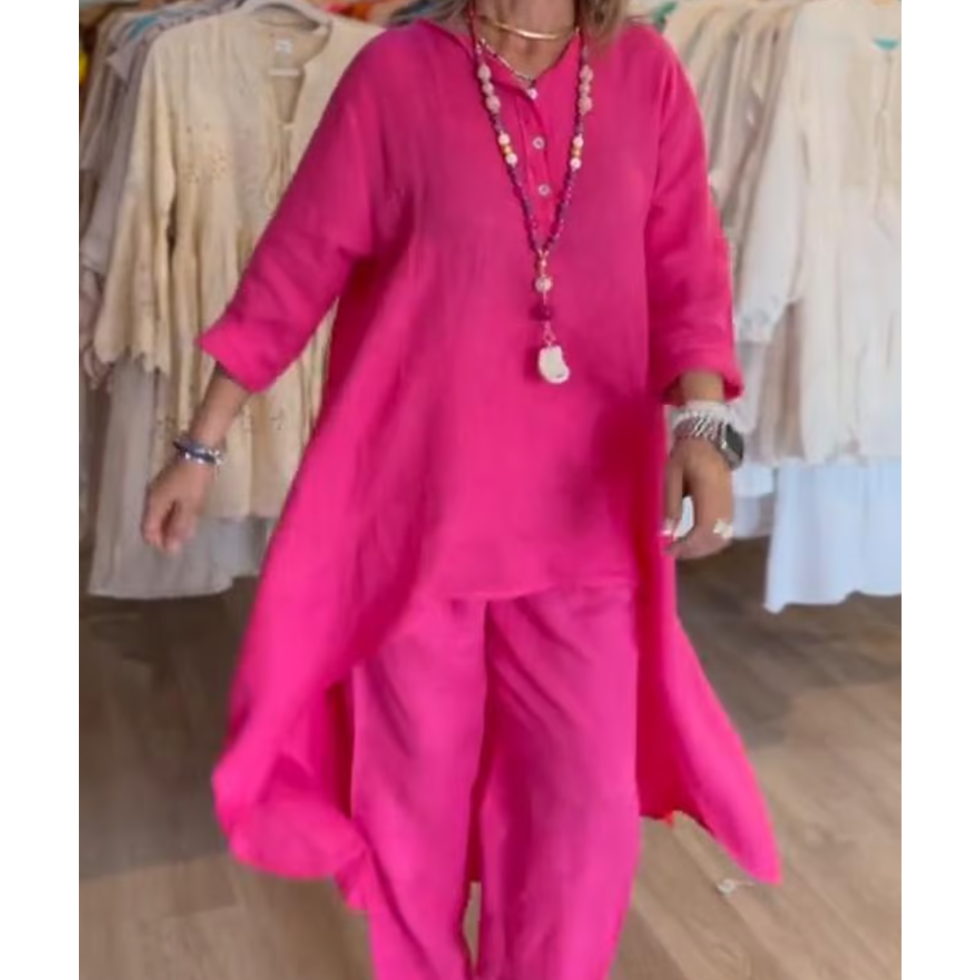 Adele – Loungewear set met oversized tuniek voor dames