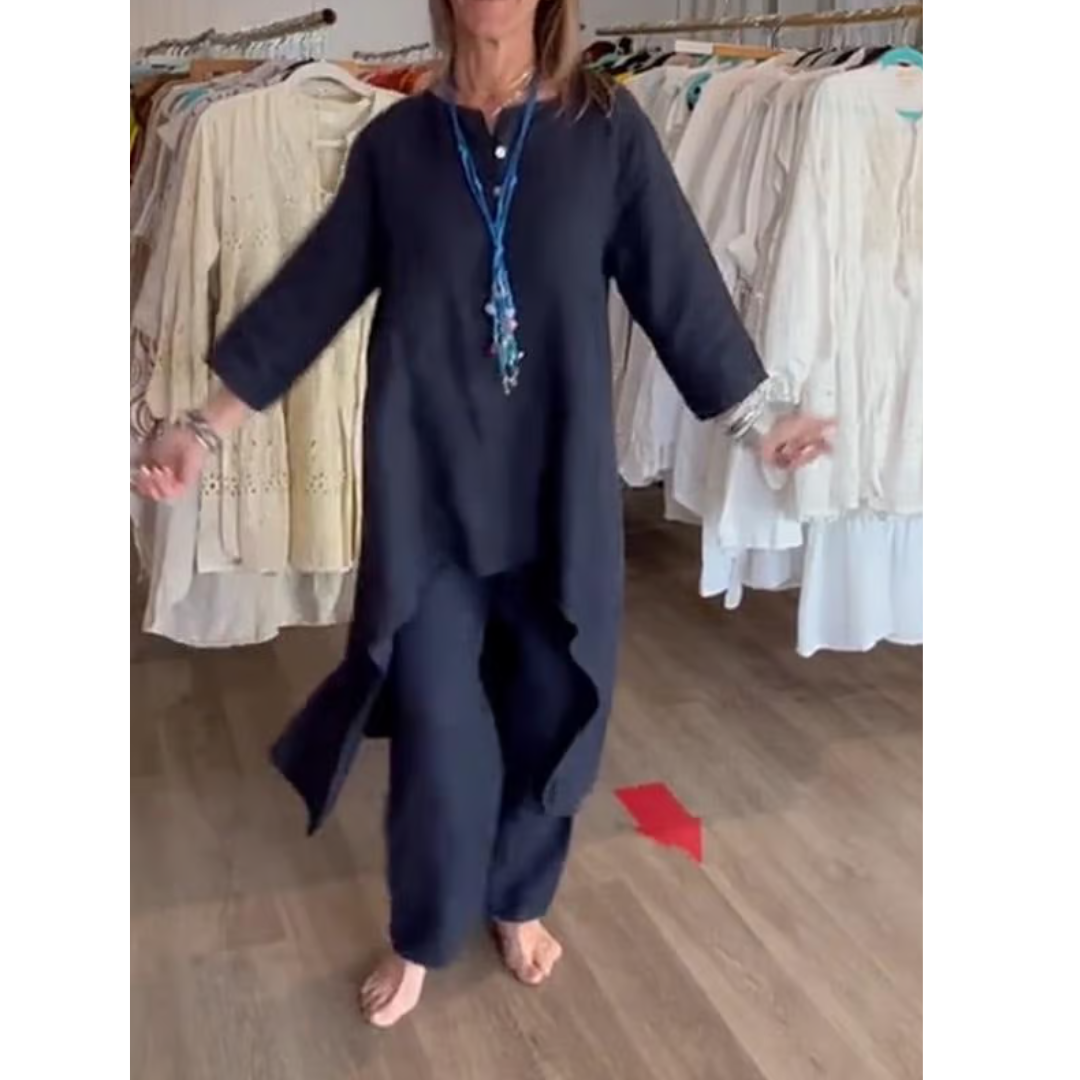 Adele – Loungewear set met oversized tuniek voor dames