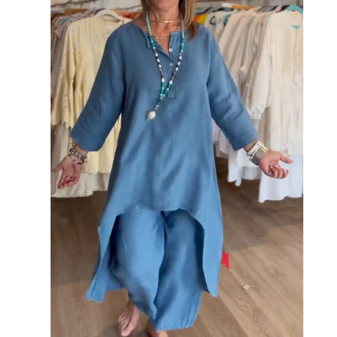 Adele – Loungewear set met oversized tuniek voor dames