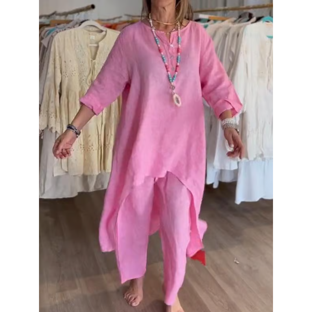Adele – Loungewear set met oversized tuniek voor dames