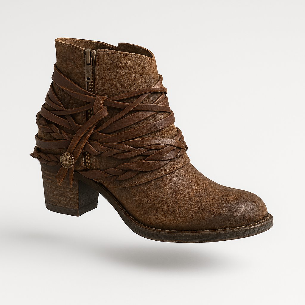 Boetz | Stoere cowgirl vintage country laarsjes halfhoog suede