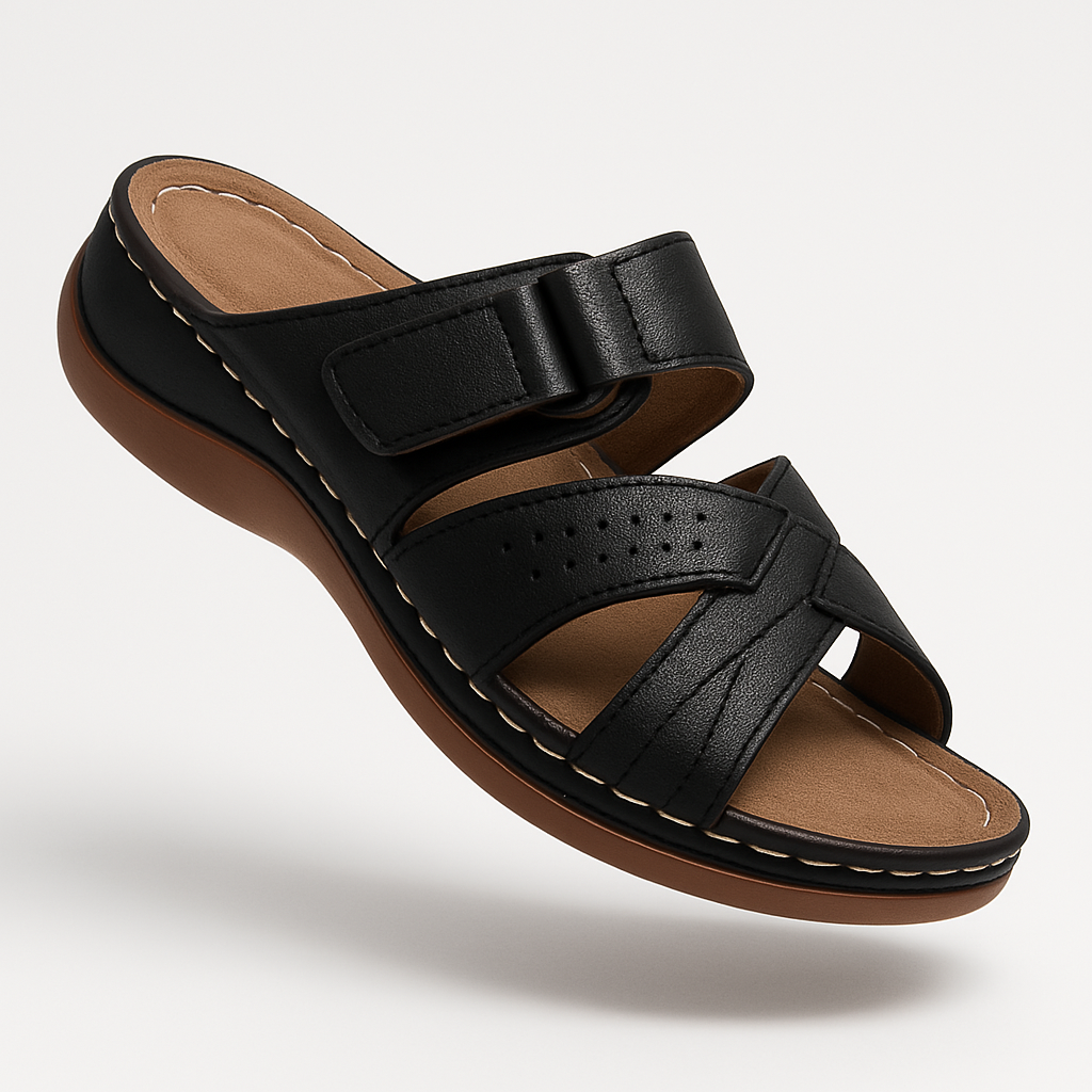 Summer Breeze | Leren dames sandalen met open teen