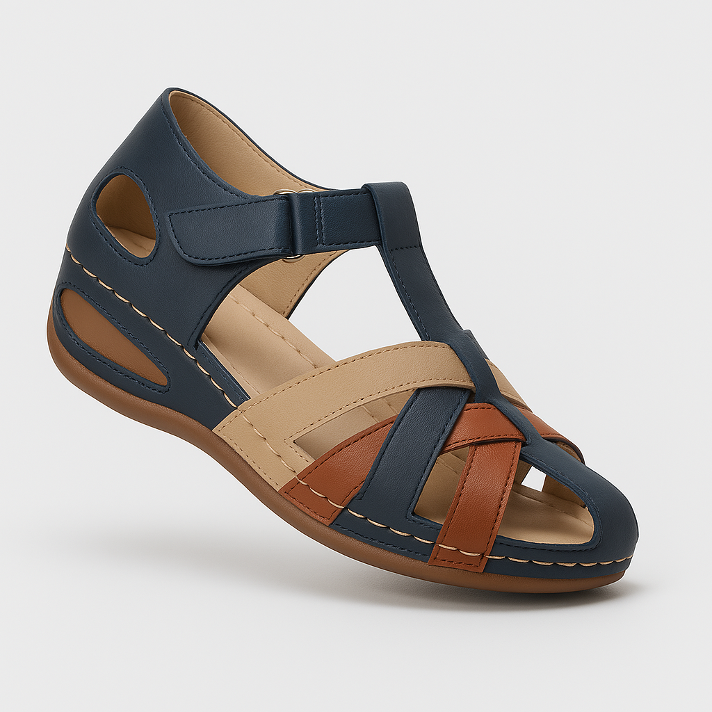 Summer Breeze | Dames sandalen met contrasttint