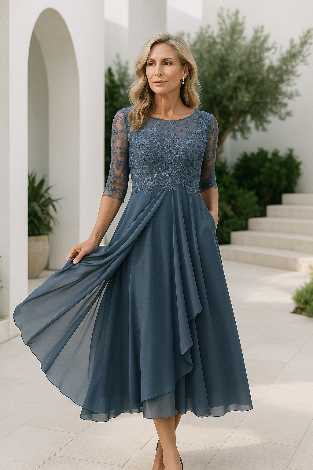 Elegante en chique maxi galajurk