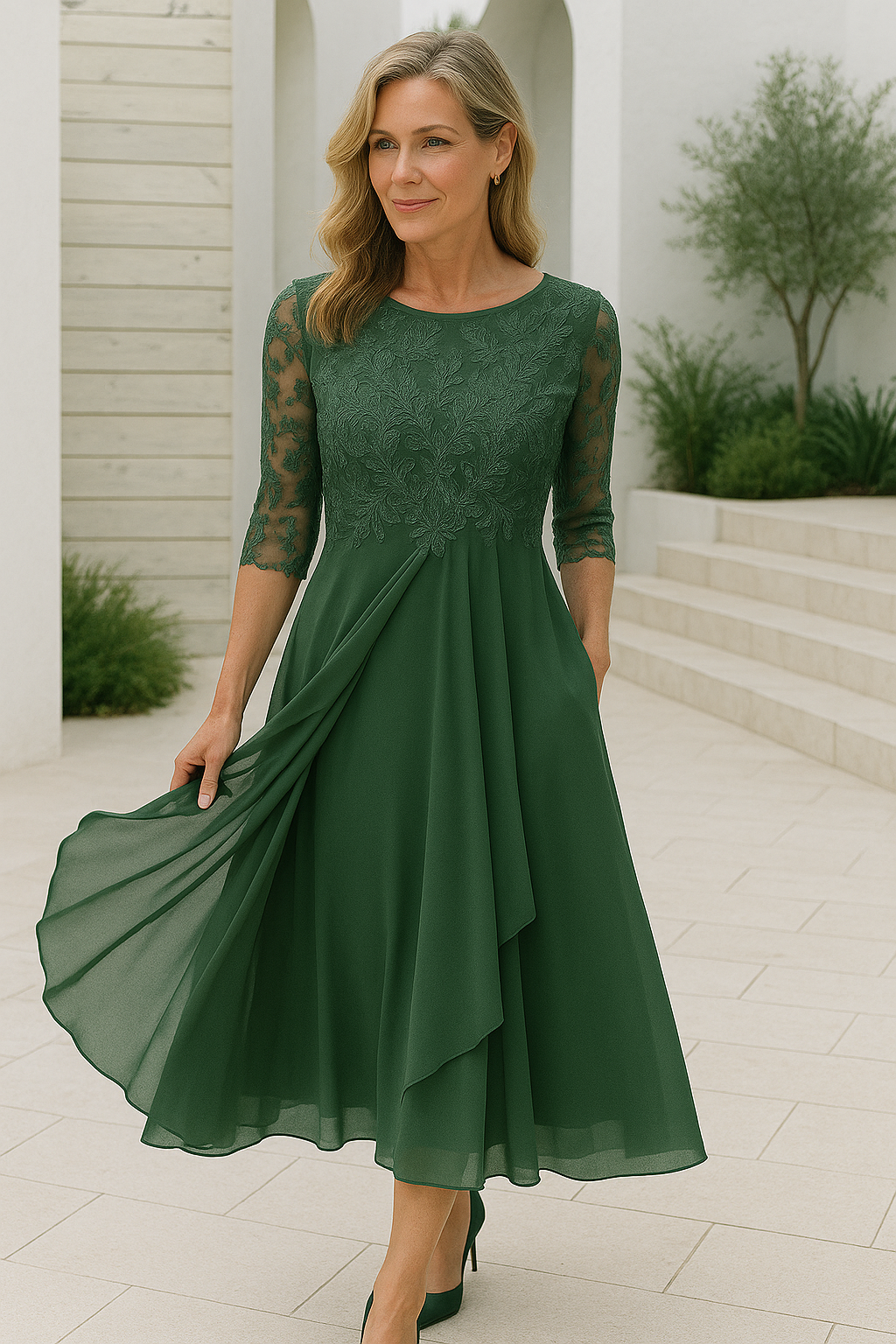 Elegante en chique maxi galajurk