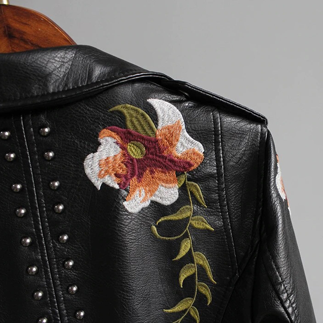 Yisha - Damesjack met bloemenpatroon