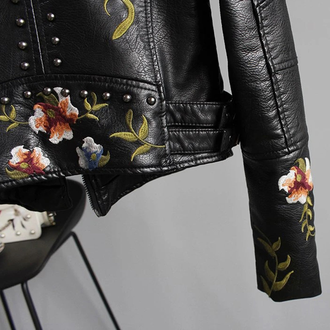 Yisha - Damesjack met bloemenpatroon
