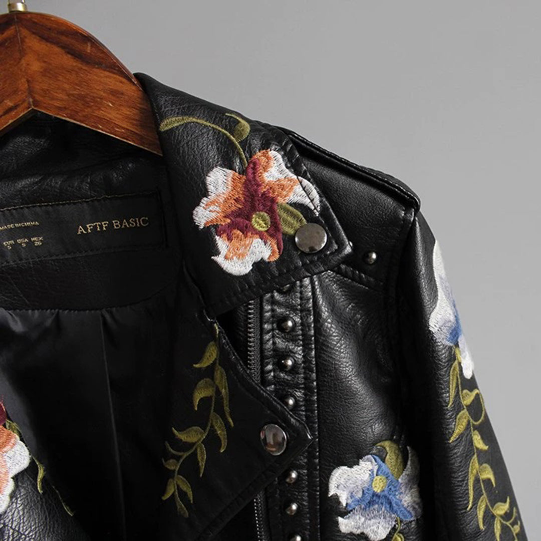 Yisha - Damesjack met bloemenpatroon