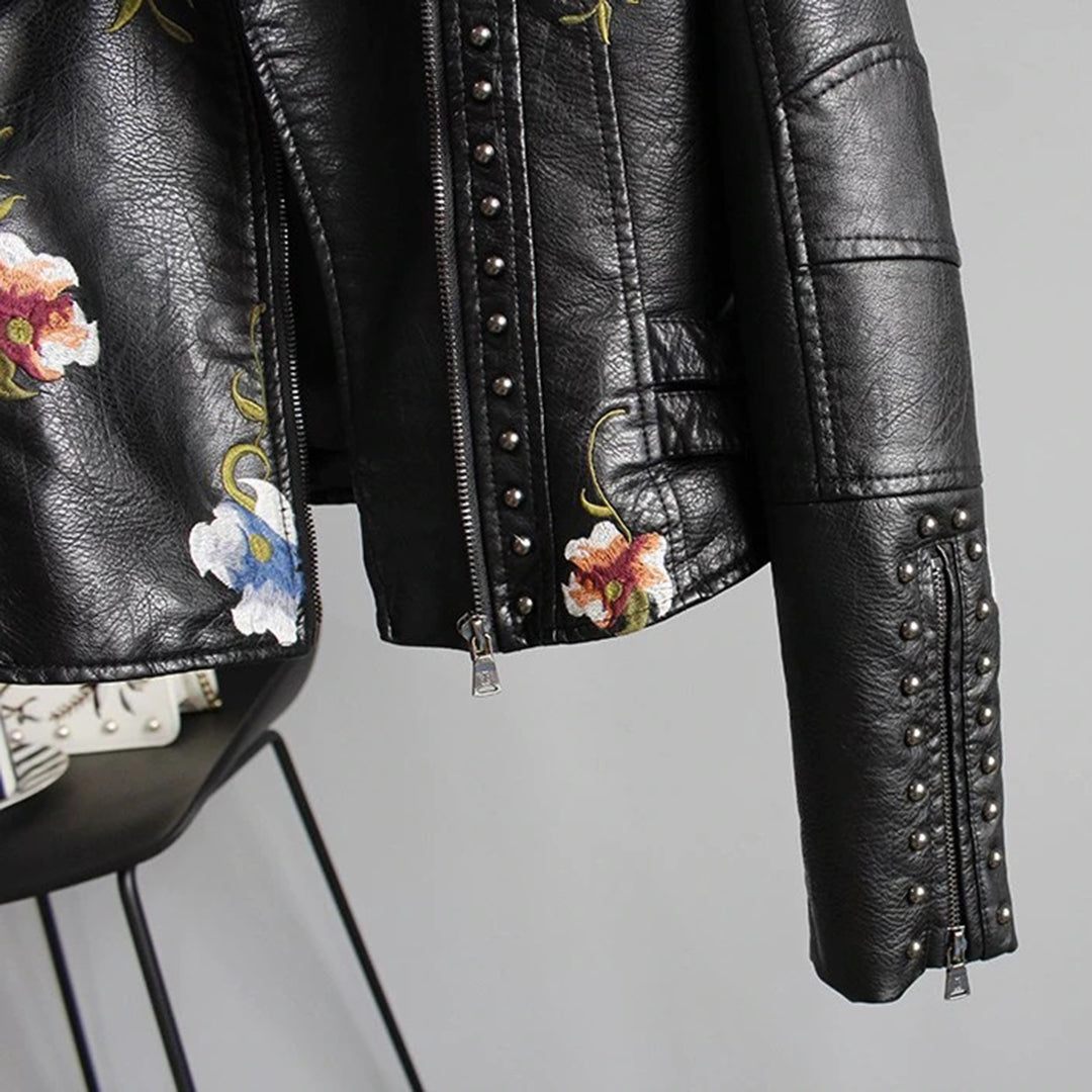 Yisha - Damesjack met bloemenpatroon