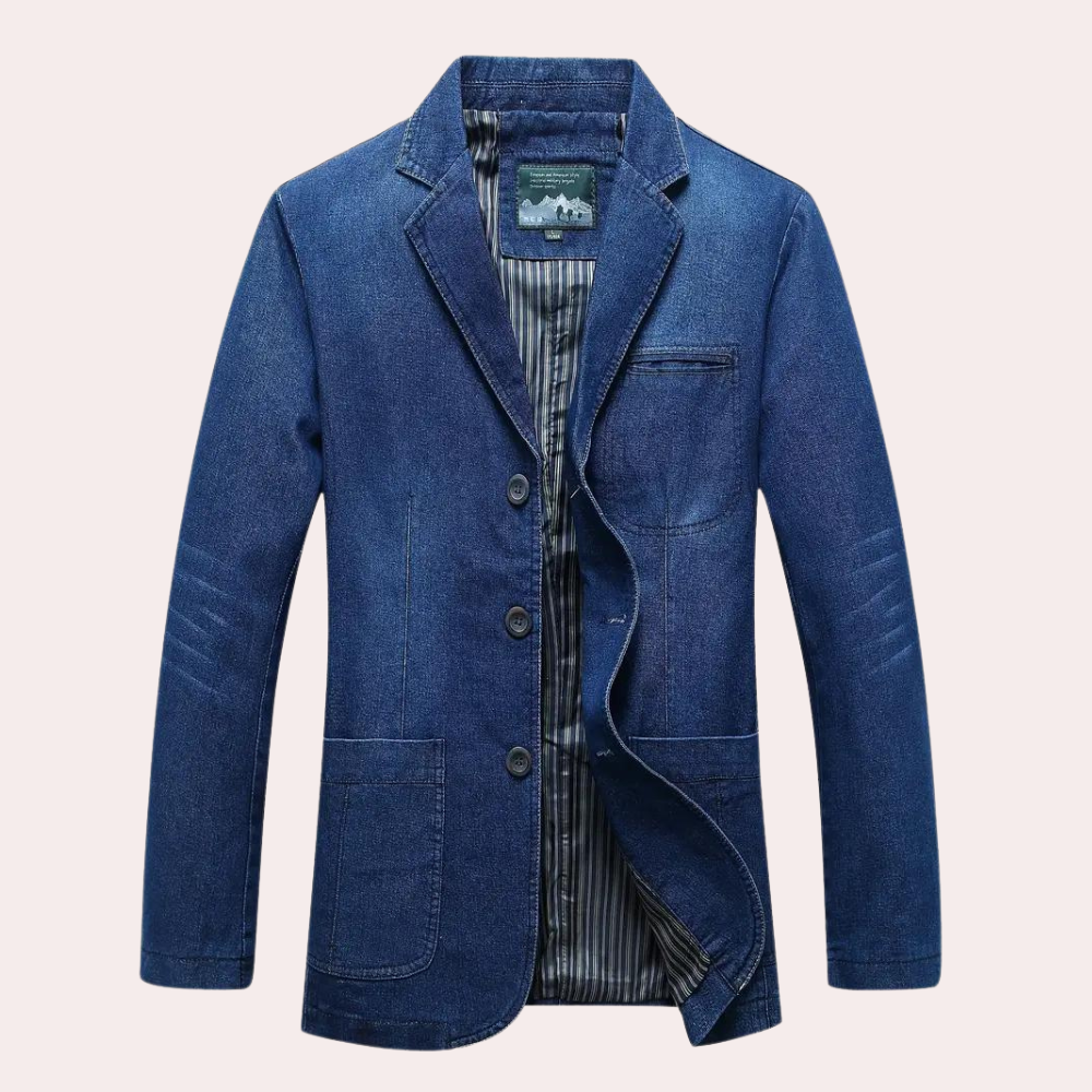 Jezar - Klassieke casual denim blazer voor heren