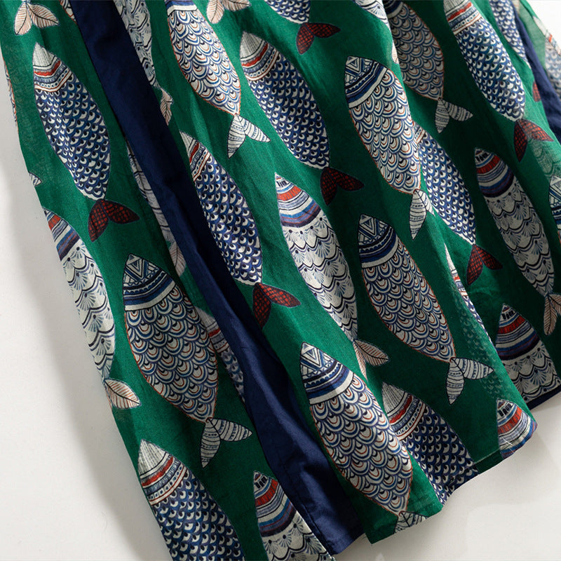Sylvaine - Mouwloze dames maxi jurk met doorknoop en strikdetail