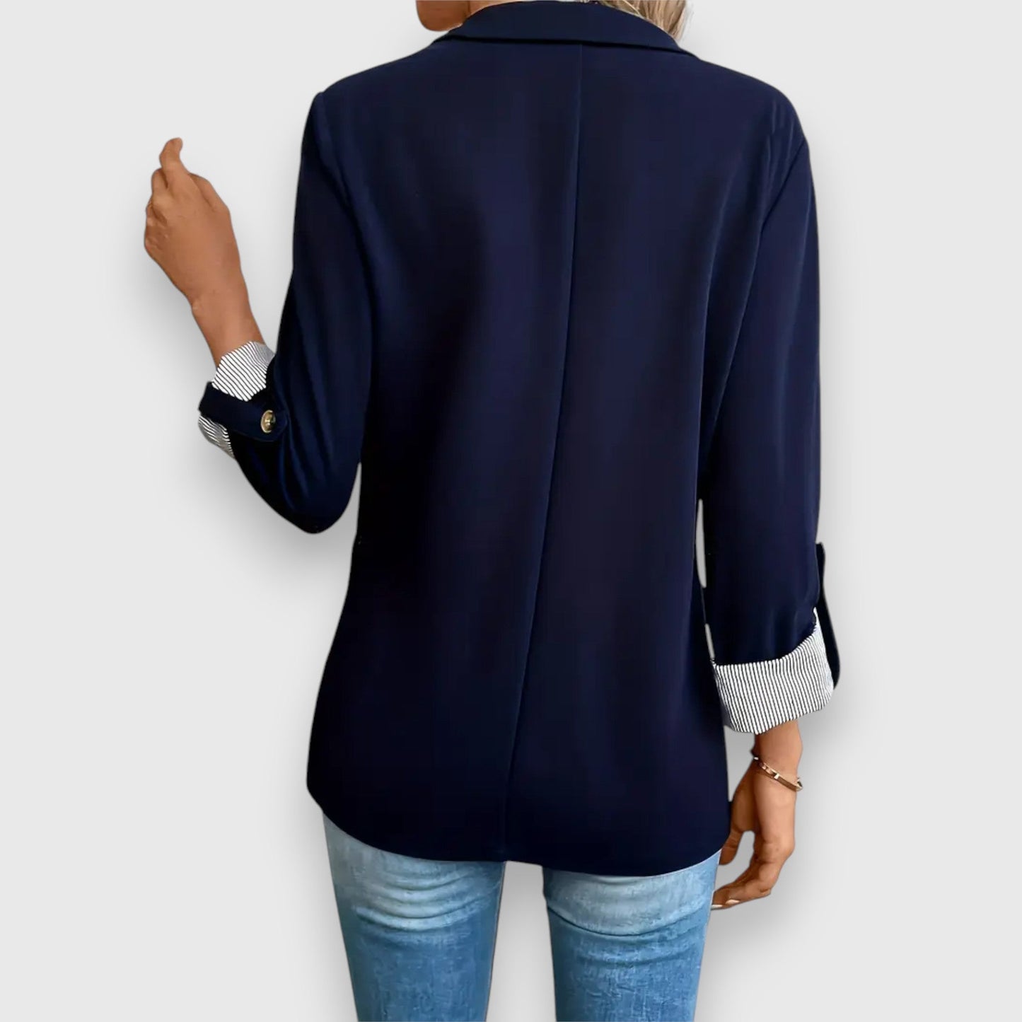Antonia - Damesblazer met opgerolde mouwen