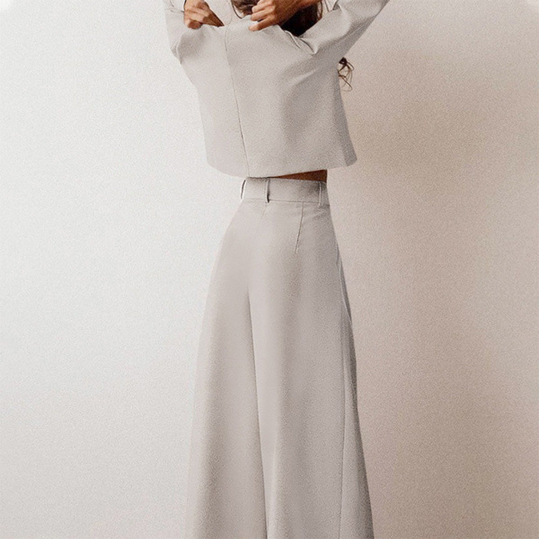 Ceyara | Elegante tweedelige palazzo set