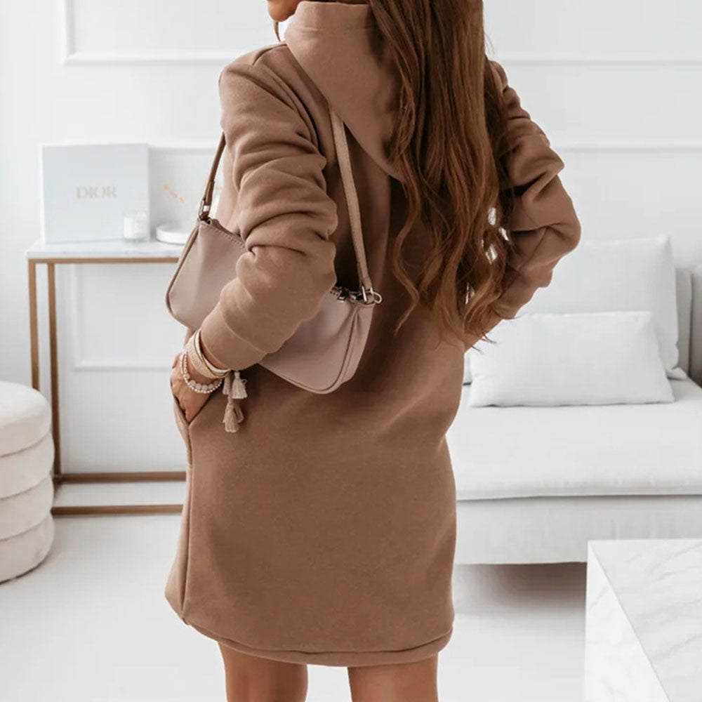 Yassah - Damesjurk met oversized capuchon en zakken